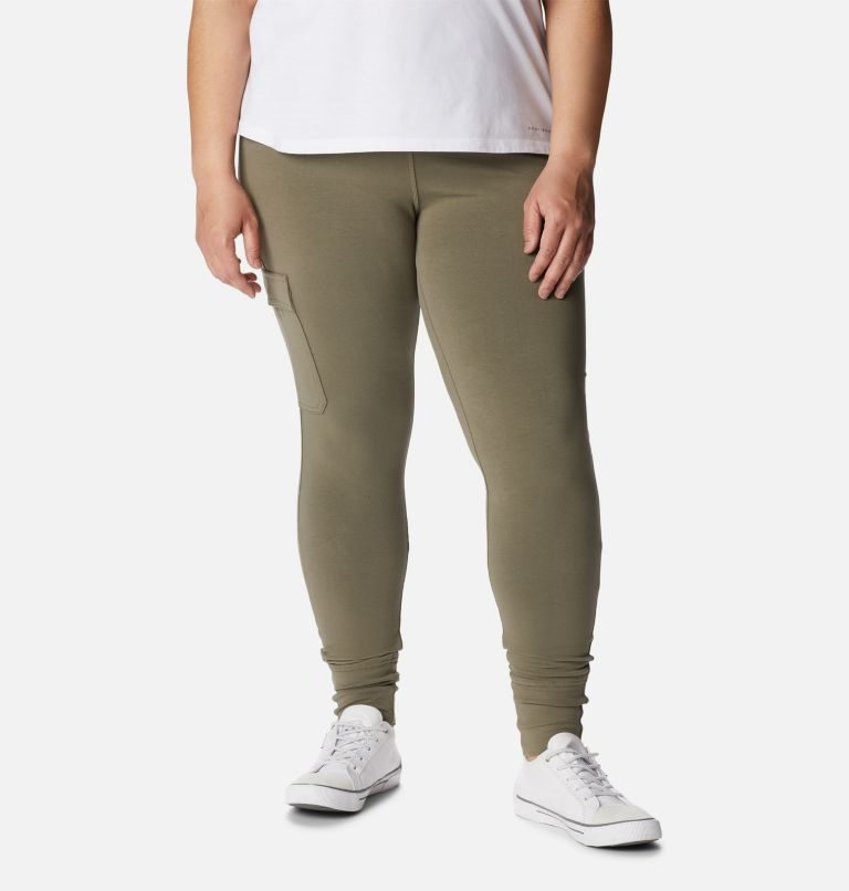 Women\'s Columbia Trek Leggings Olive | Plus Size CA-O1406